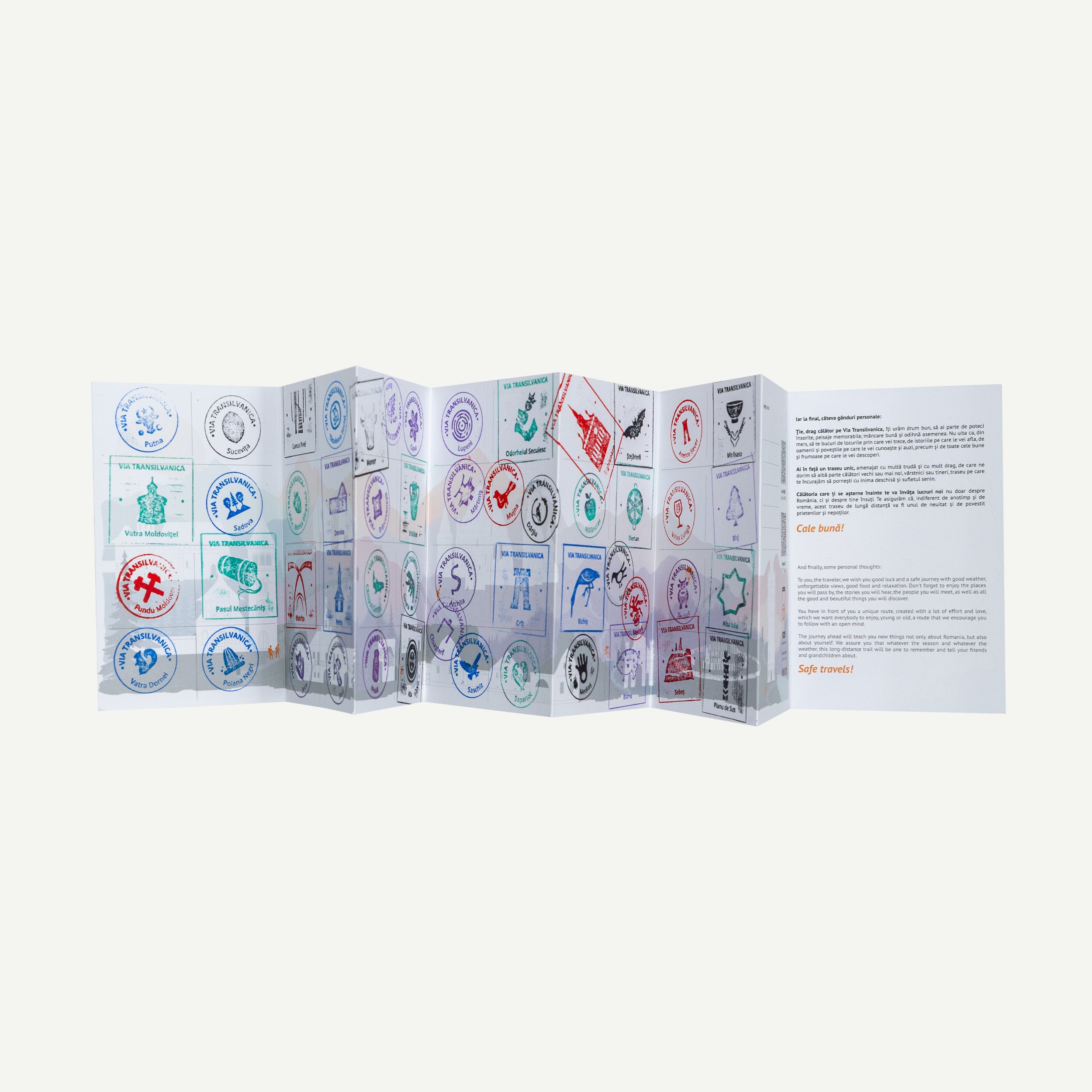 Traveler's booklet on Via Transilvanica