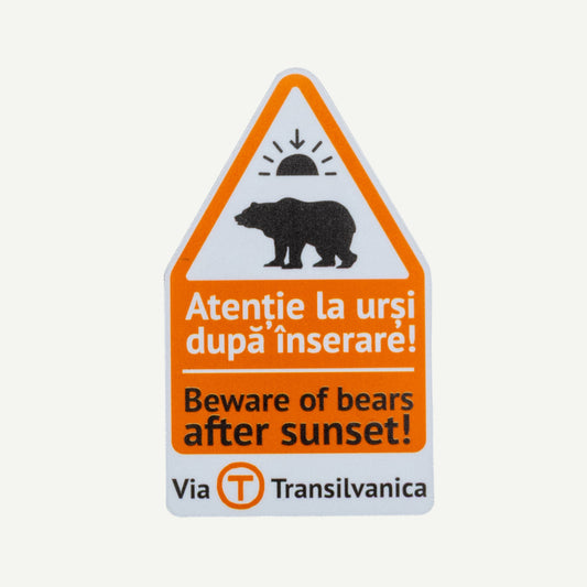 Magnet "Atenție la urși după înserare!"