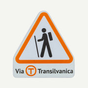 Magnet "Atenție! Drumeți pe Via Transilvanica"