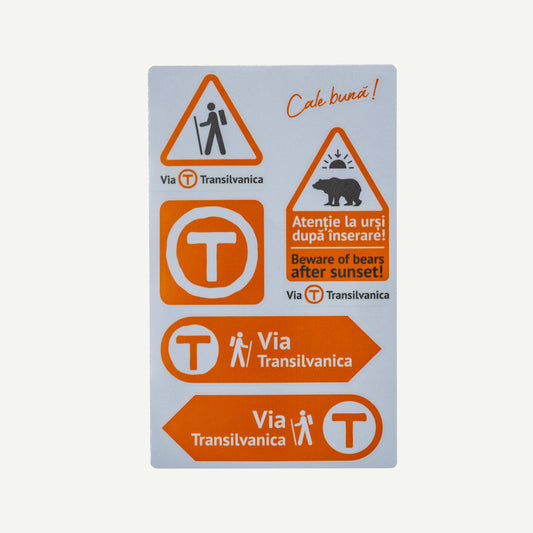Set autocolante Via Transilvanica