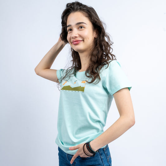 Tricou femei Explorează Via Transilvanica